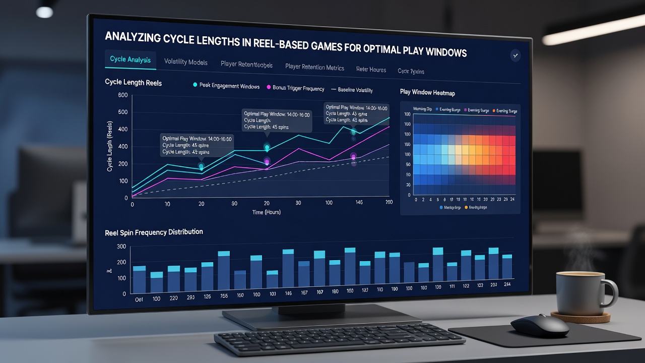 Graph illustrating cycle segment analysis and volatility distribution across reel game sessions