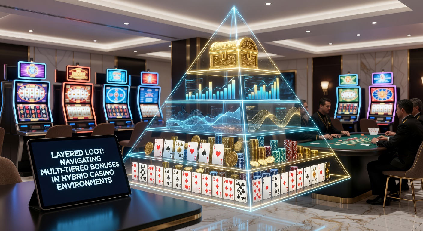 Screenshot of a mobile casino app displaying multi-tiered loyalty ladder, with glowing icons for each bonus level from bronze to diamond